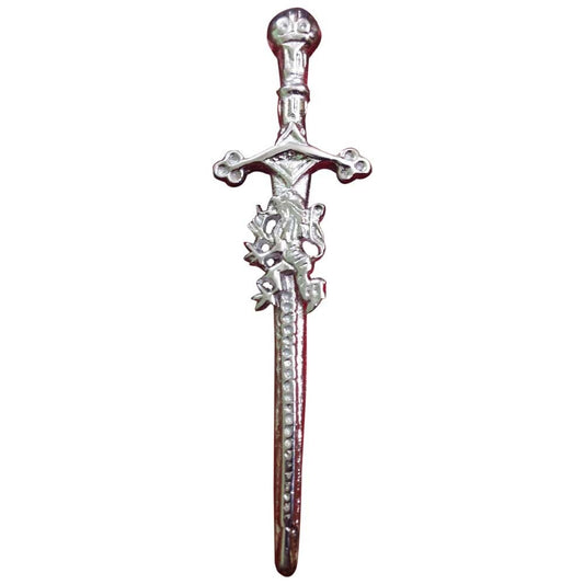 Scottish Lion Rampant Mount Kilt Pin/Sword kilt pin lion rampant Chrome Finish