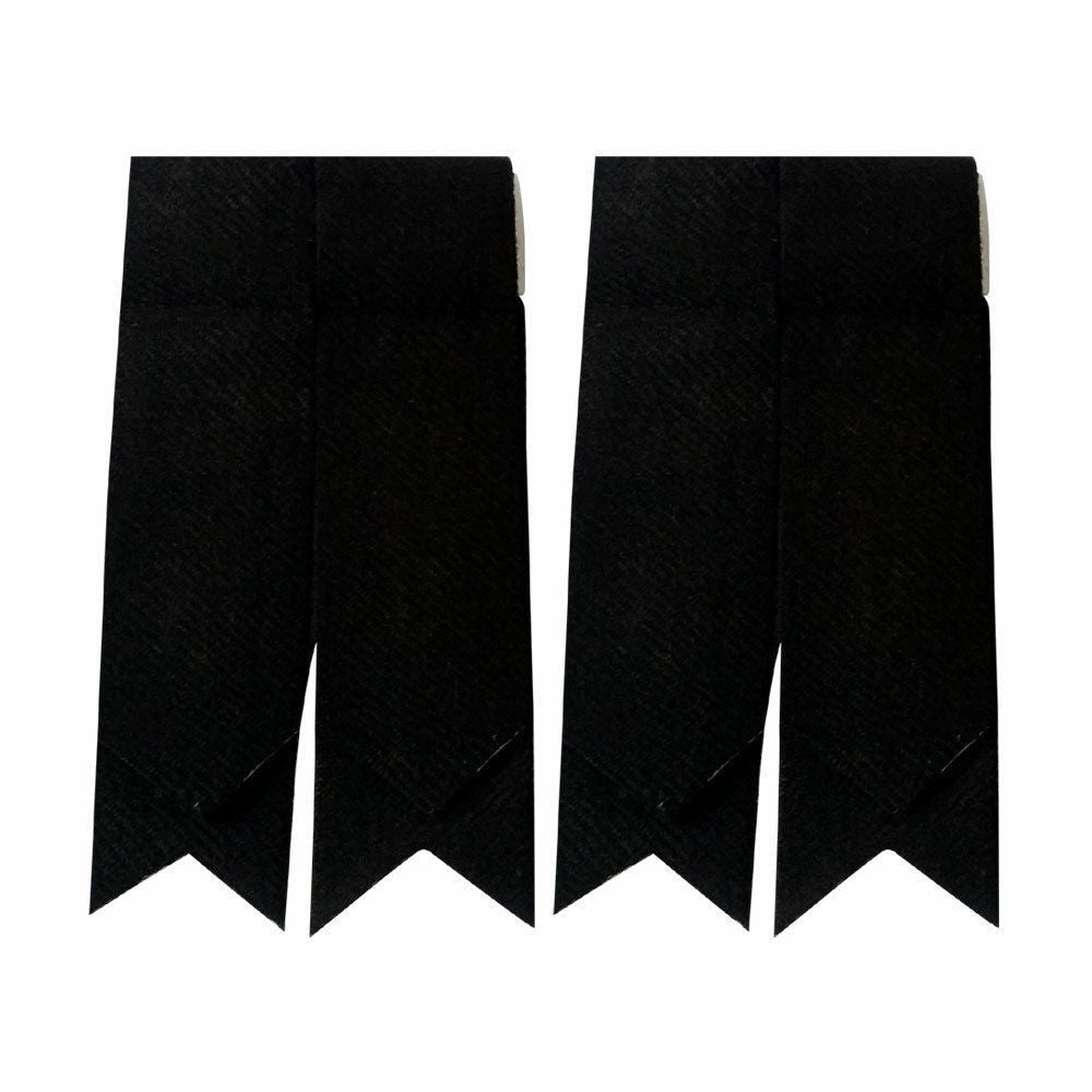 Flashes Plain Black/Scottish Kilt Hose New Kilt Sock Flashes Tartan/Kilt Flashes
