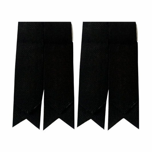 Flashes Plain Black/Scottish Kilt Hose New Kilt Sock Flashes Tartan/Kilt Flashes