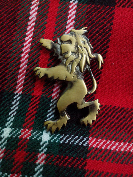 TC New Scottish Lion Rampant Kilt Pin Antique Finish 2"/Highland kilt Pins