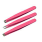 NEW GERMAN Eyebrow Tweezers/Hair tweezers Slanted Straight Pointy Set Of 3-TC