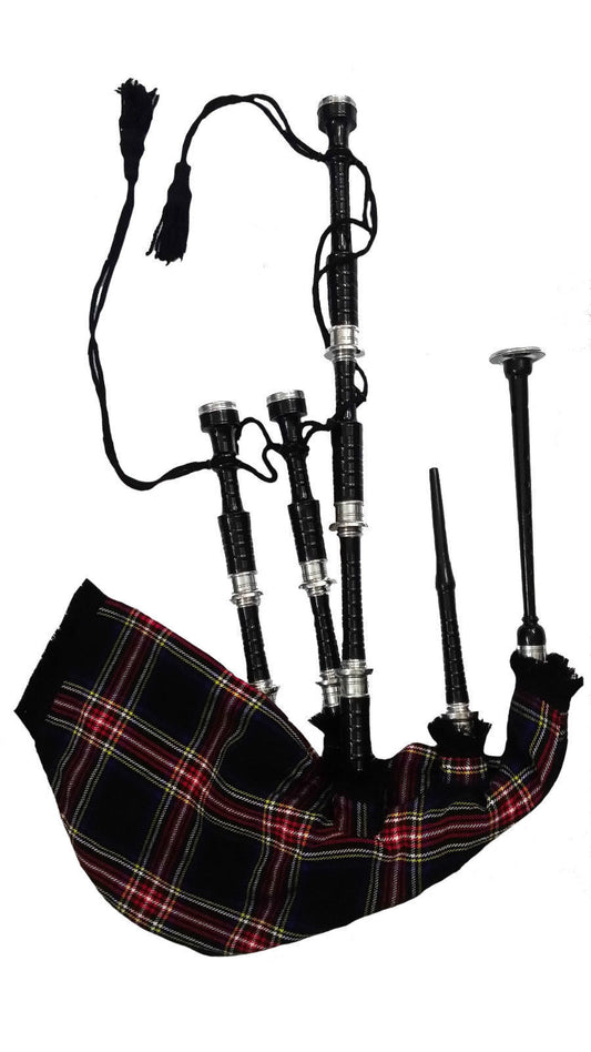 TC Great Highland Bagpipe Black Silver/highland bagpipe Rosewood black Freereed