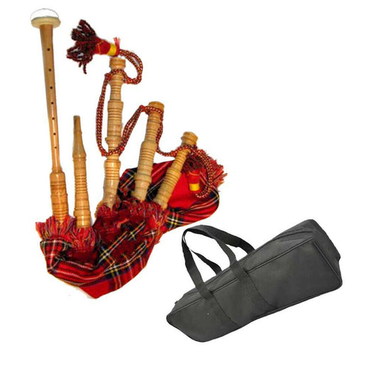 Royal Stewart Baby Toy Mini Bagpipe with Cover & Cord Free Bag and Reed Gift-TC