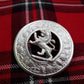 TC Scottish Lion Rampant Kilt Fly Plaid Brooch Silver Finish/Fly Plaid Brooches