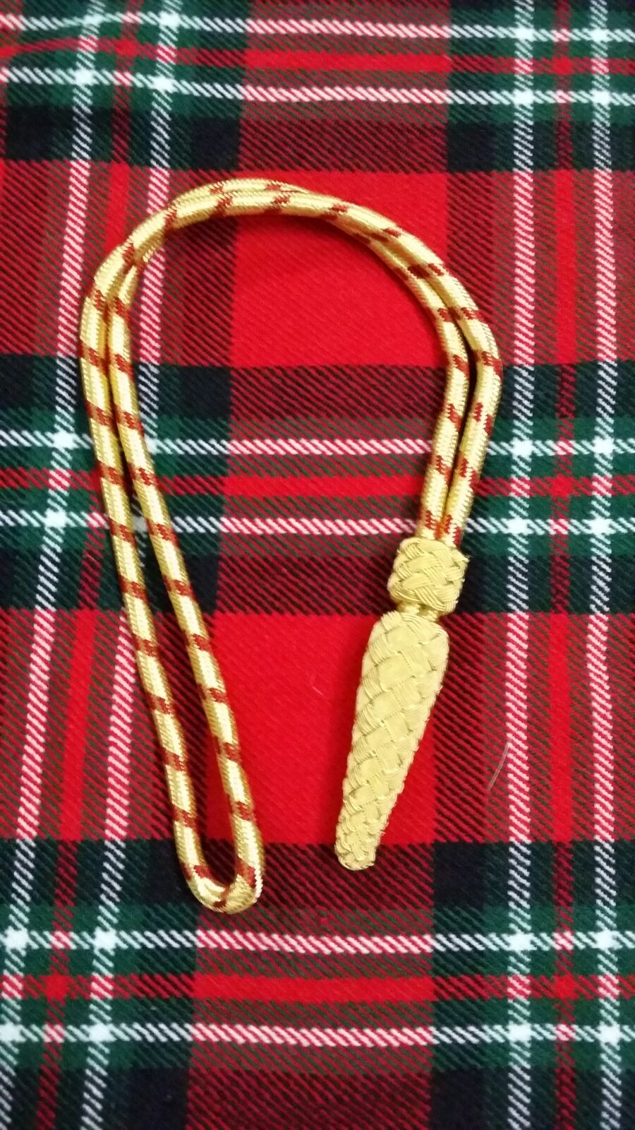 TC British Army Golden & Red Sword Knot/WWI WWII sword knot/Navy sword knot