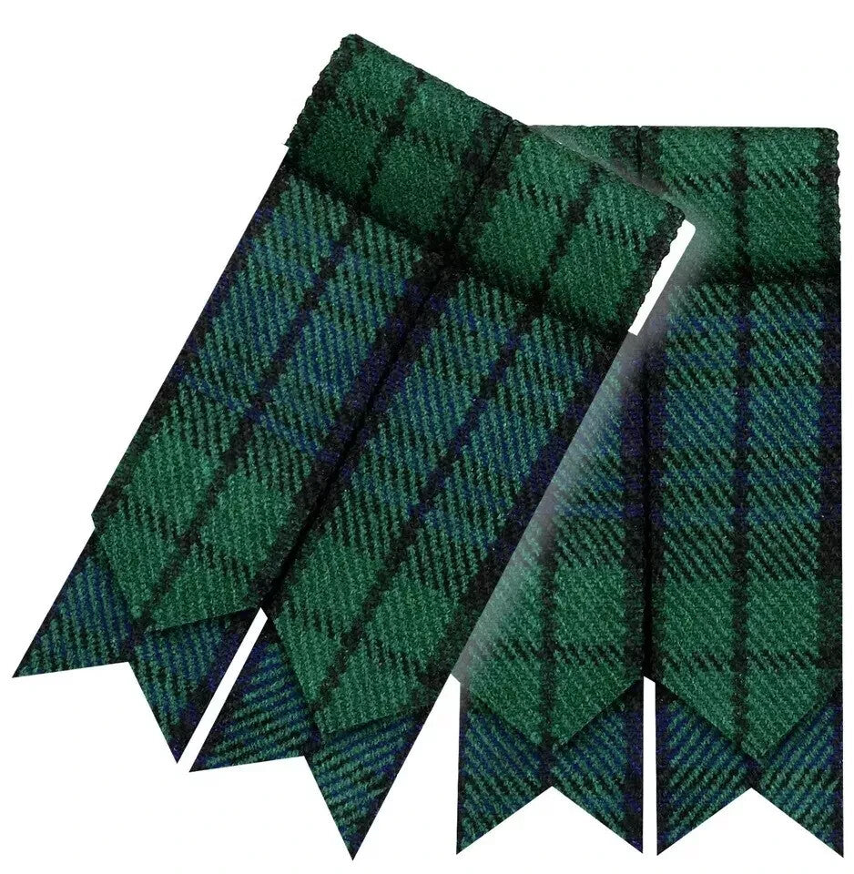 TC Highland Kilt Hose Sock Flashes Garter flashes tartan Pattern