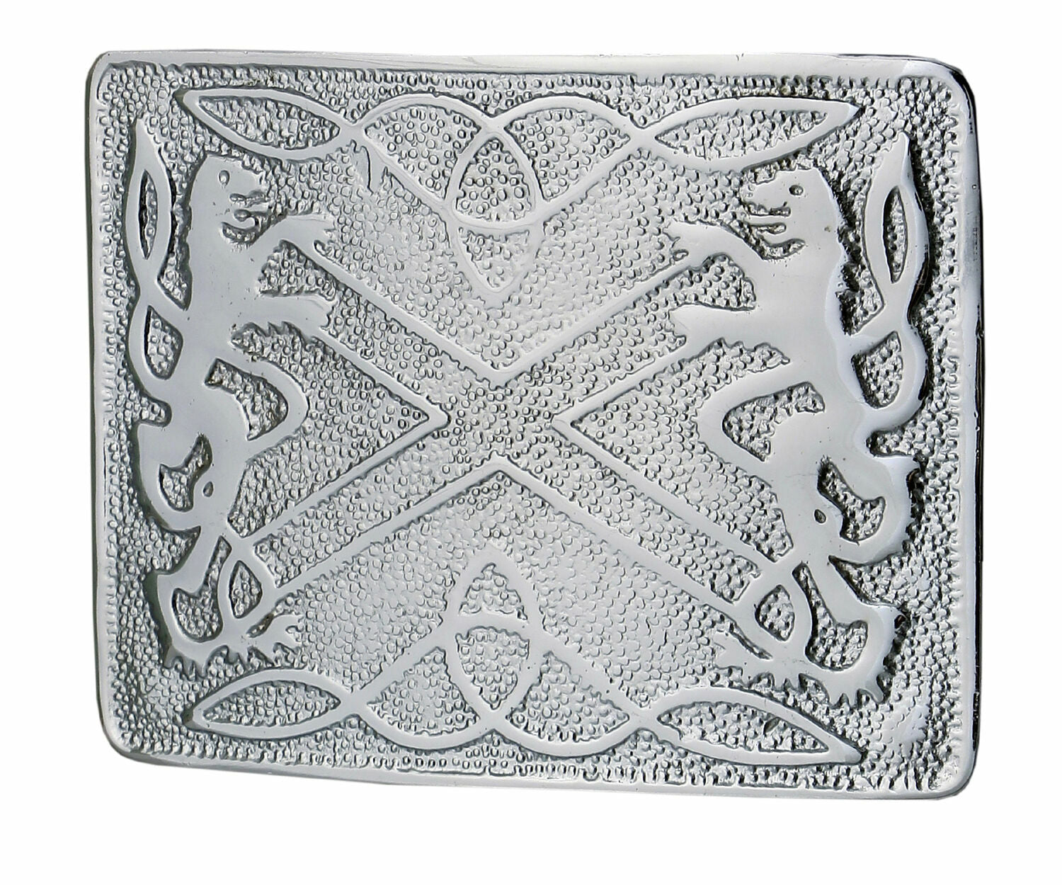 MEN'S SCOTTISH KILT BELT BUCKLES - CELTIC DESIGNS CHROME BUCKLES-Tc