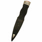 TC Kilt Safety Sgian Dubh Antique Dummy Pewter Mount with Orange Stone
