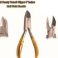 Chiropody Toe Nail Clippers for Thick Nails Cutter 4" Half Gold Colored Handle