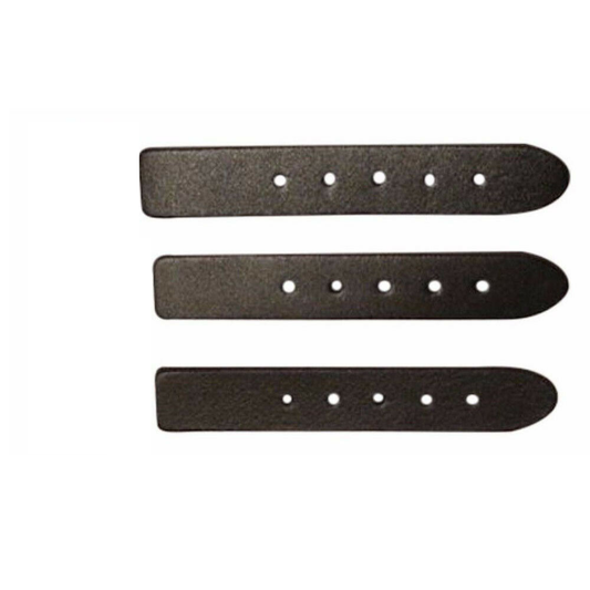 3x Genuine Leather Kilt Strap Extenders with Buckles – 14cm Tartancity