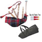 Black Stewart Baby Toy Mini Bagpipe with Cover & Cord Free Bag and Reed Gift-TC