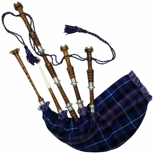 Scottish Bagpipe Silver Mounts Free bagpipe Carrying/Bagpipes-Tc