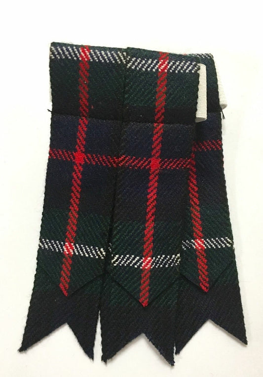 Men's Kilt Hose Flashes Mackenzie Tartan/Kilt Sock Flashes/kilt