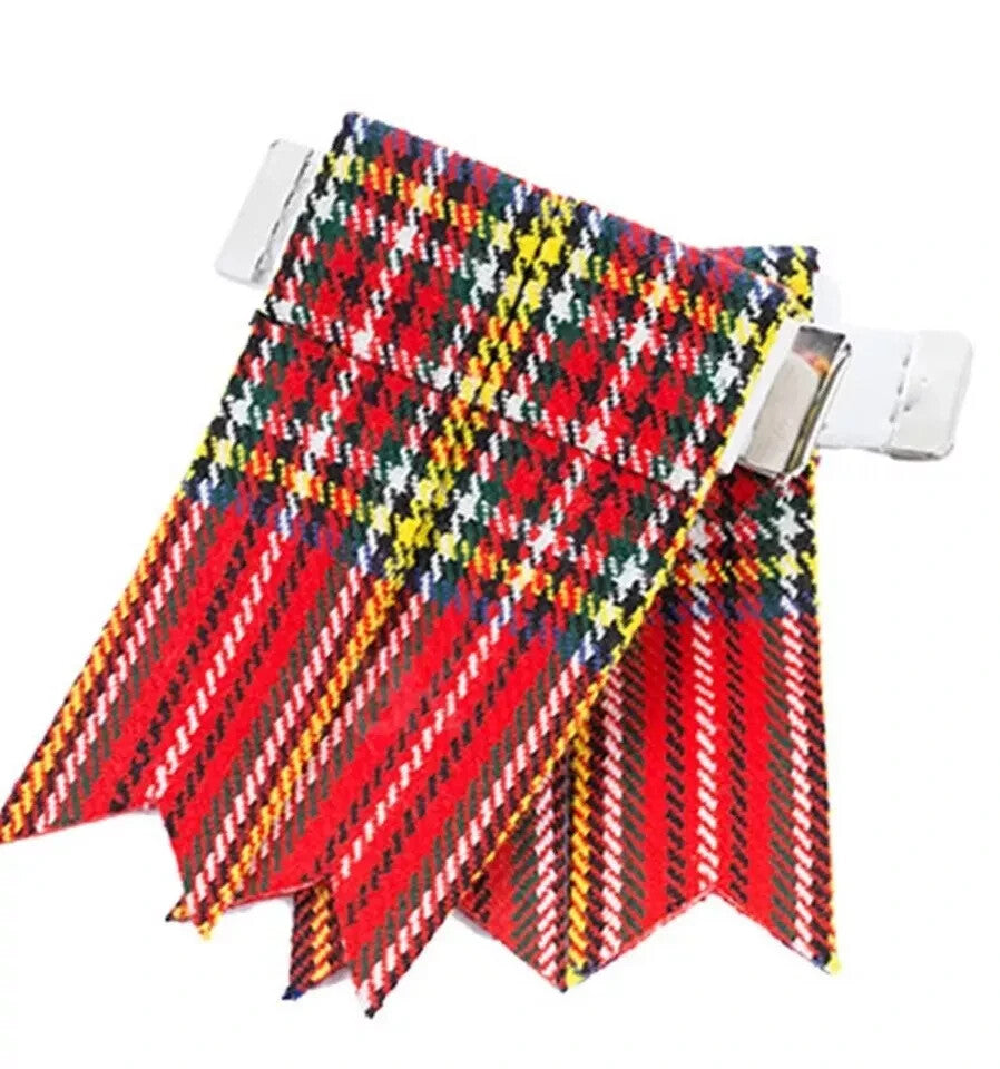 TC Highland Kilt Hose Sock Flashes Garter flashes tartan Pattern