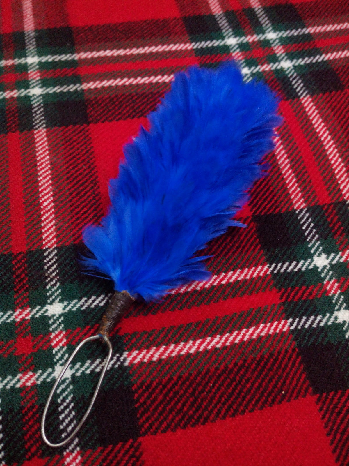 TC Blue Feather Hackle Plume Glengarry Cap/Balmoral Hats/cap feather hackle 5.5"