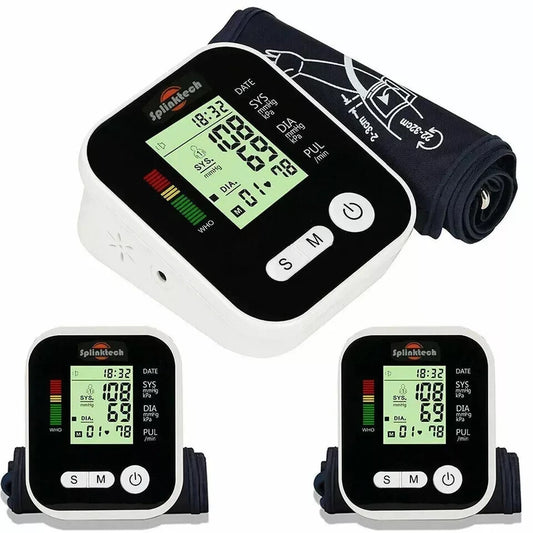 TC Digital Blood Upper Arm Blood Pressure Meter Machine Automatic Bp Moniter