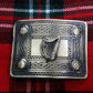 TC Men’s Kilt Belt Buckle Celtic Knot Work/kilt Irish Harp Antique
