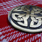 TC New Kilt Fly Plaid Brooch Celtic Design/CELTIC kilt fly plaid brooch Antique