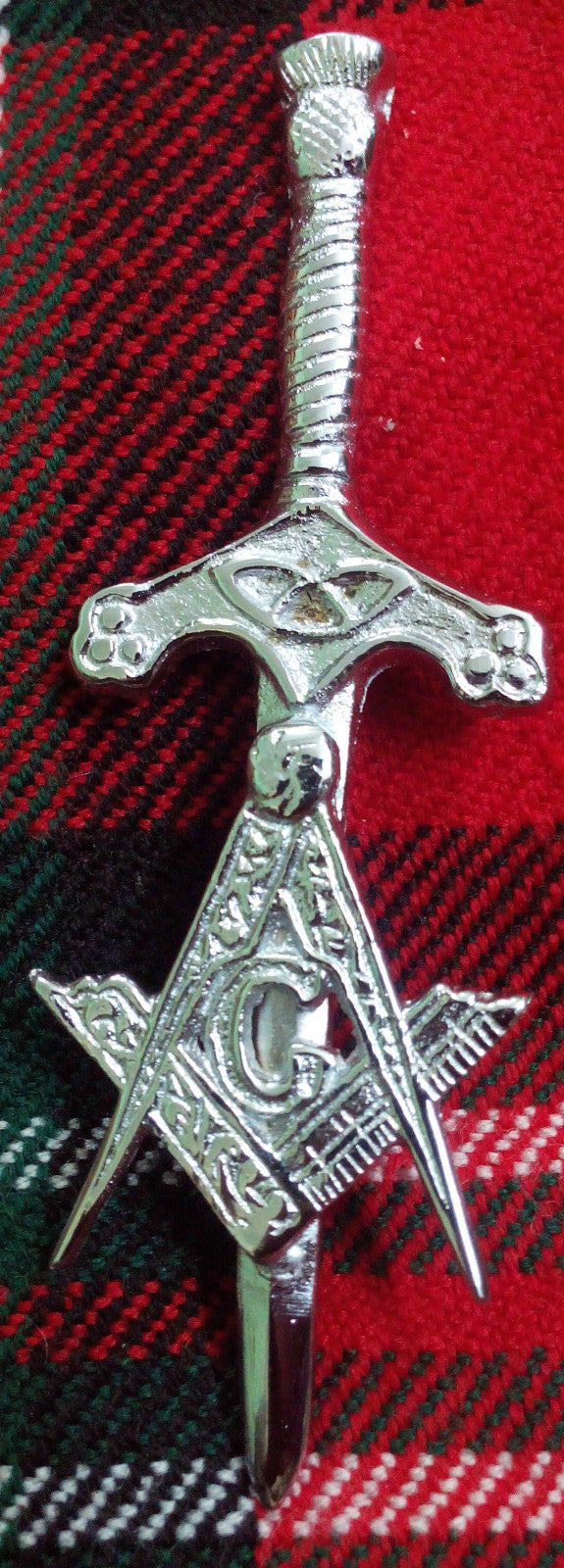 Scottish Kilt Pin Thistle Hilt Sword 4"/Highland kilt pin/Larg Safety pin Brooch