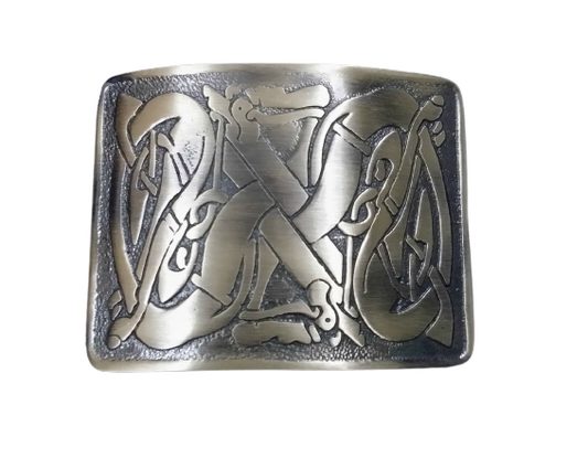 Scottish Kilt Belt Buckle Celtic Swirl Antique Finish/Highland Belts Buckles-Tc