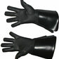 Piper Drummer Leather Gauntlets/Gloves Black Soft leather Knight Templar