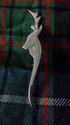 New Scottish Kilt Pin Stag Head Chrome Finish Design 4"/Highland Pins