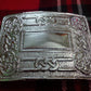 Mens Scottish CELTIC SWIRL Kilt Belt Buckle in Chrome Finish/CELTIC SWIRL Buckle