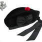 Plain Glengarry Cap with Hat Badges Chrome/Balmoral cap badges/Highlander Cap-Tc