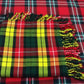 TC Mens Scottish Fly Plaid Buchanan Tartan 48"x48"/Buchanan tartan Kilt Plaid