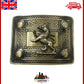 Scottish Kilt Belt Buckle Lion Rampant 4 Dome Mirror Design
