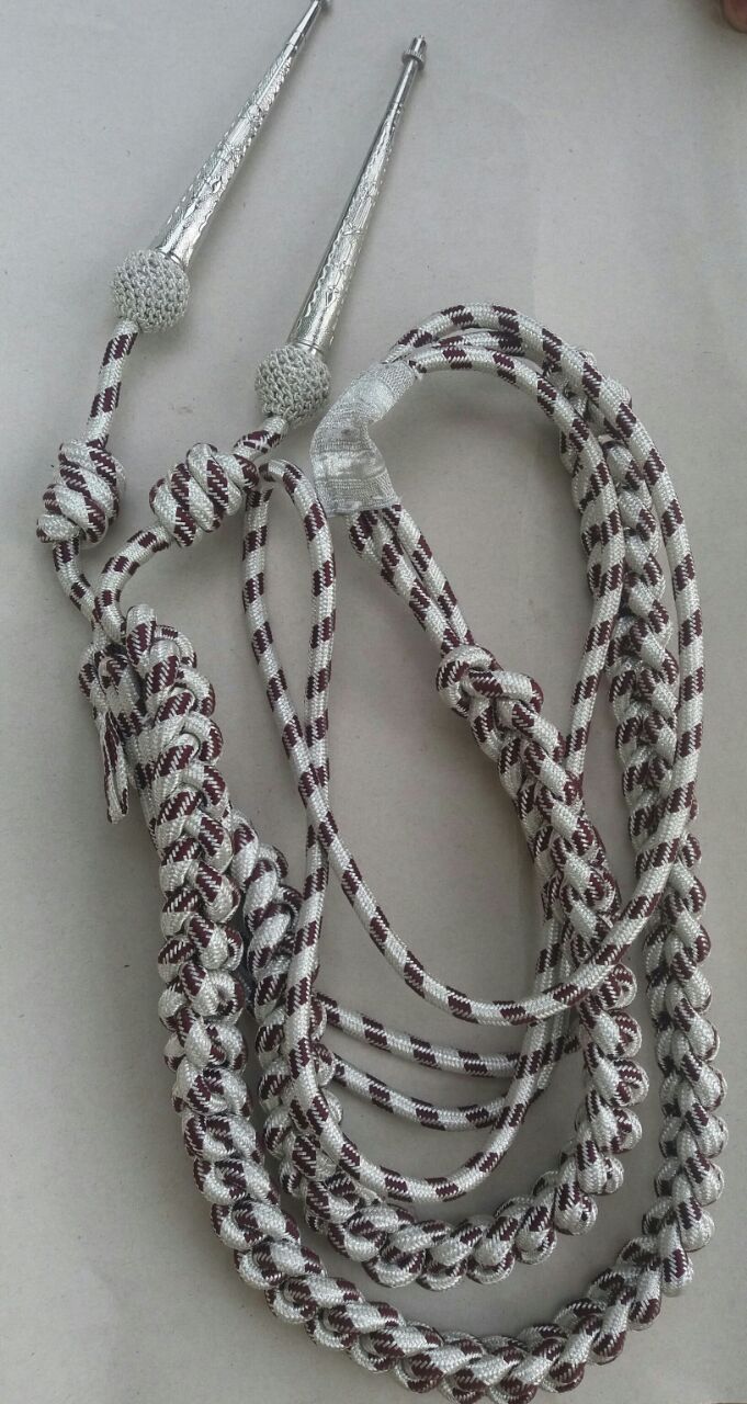 Army Aiguillette Maroon Gold Metallic Cord/US Officer Military Aiguillett