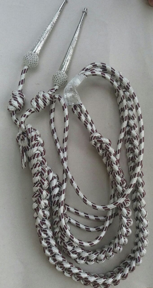 Army Aiguillette Maroon Gold Metallic Cord/US Officer Military Aiguillett
