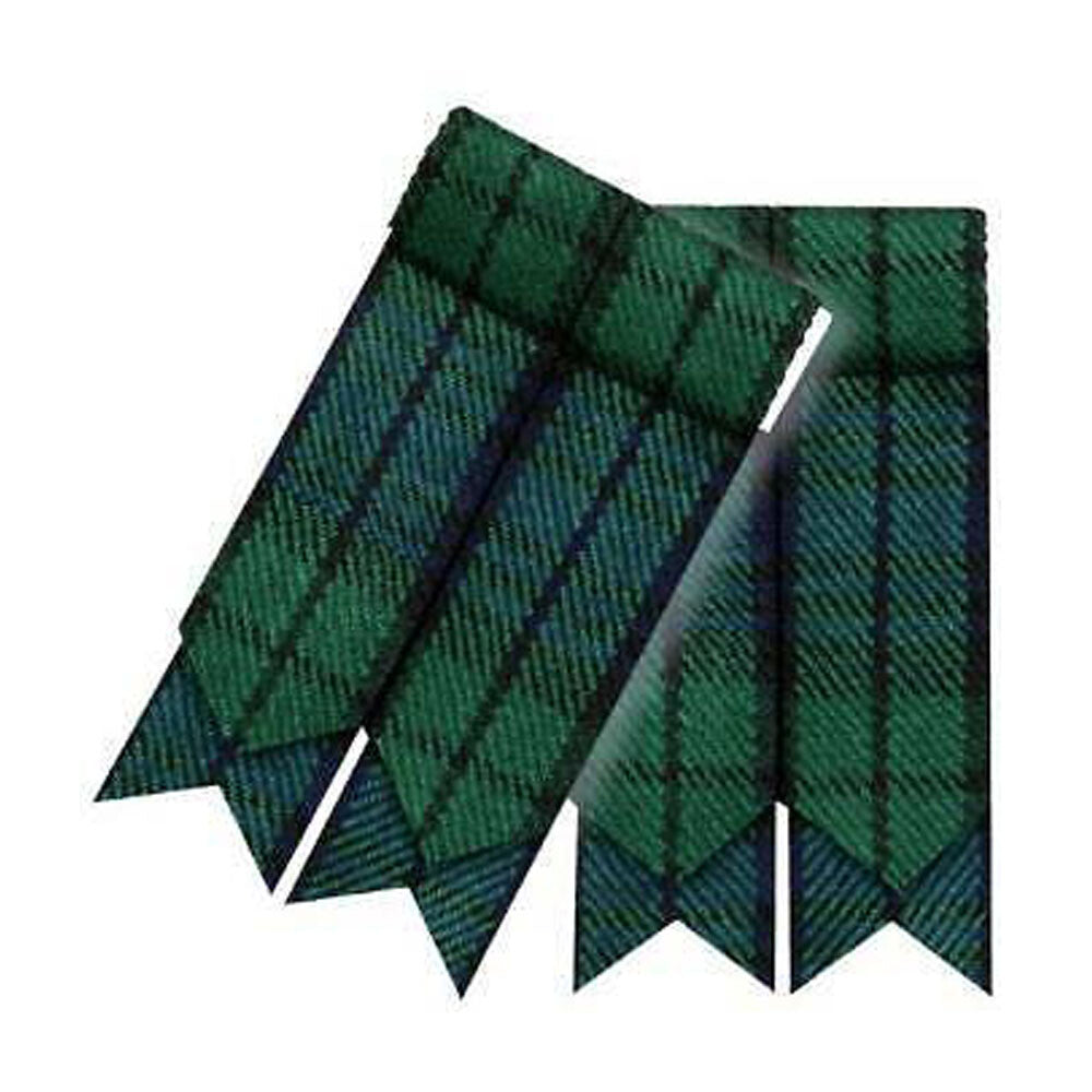 Kilt Hose Flashes Various Colours Tartans/Highland Kilt Sock Flashes Pointed