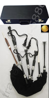 Scottish Full Set Bagpipes RoseWood Color Black FNS Mounts with Hard Case  