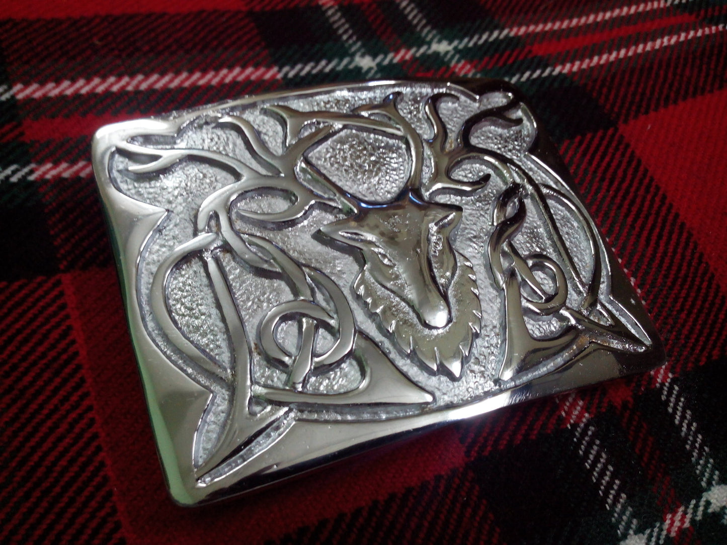 TC Men’s Kilt Belt Buckle Stag Head Chrome Finish/stag head kilt belt Buckles