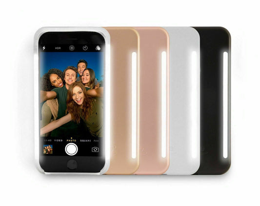 Selfie LED Light Phone Case for iPhone XR X/XS SE2020 8 7 6S Shockproof Cover