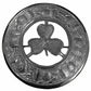 KILT FLY PLAID BROOCH LARGE WITH SCROLLING THISTLE BORDER VARIOUS DESIGNS-Tc