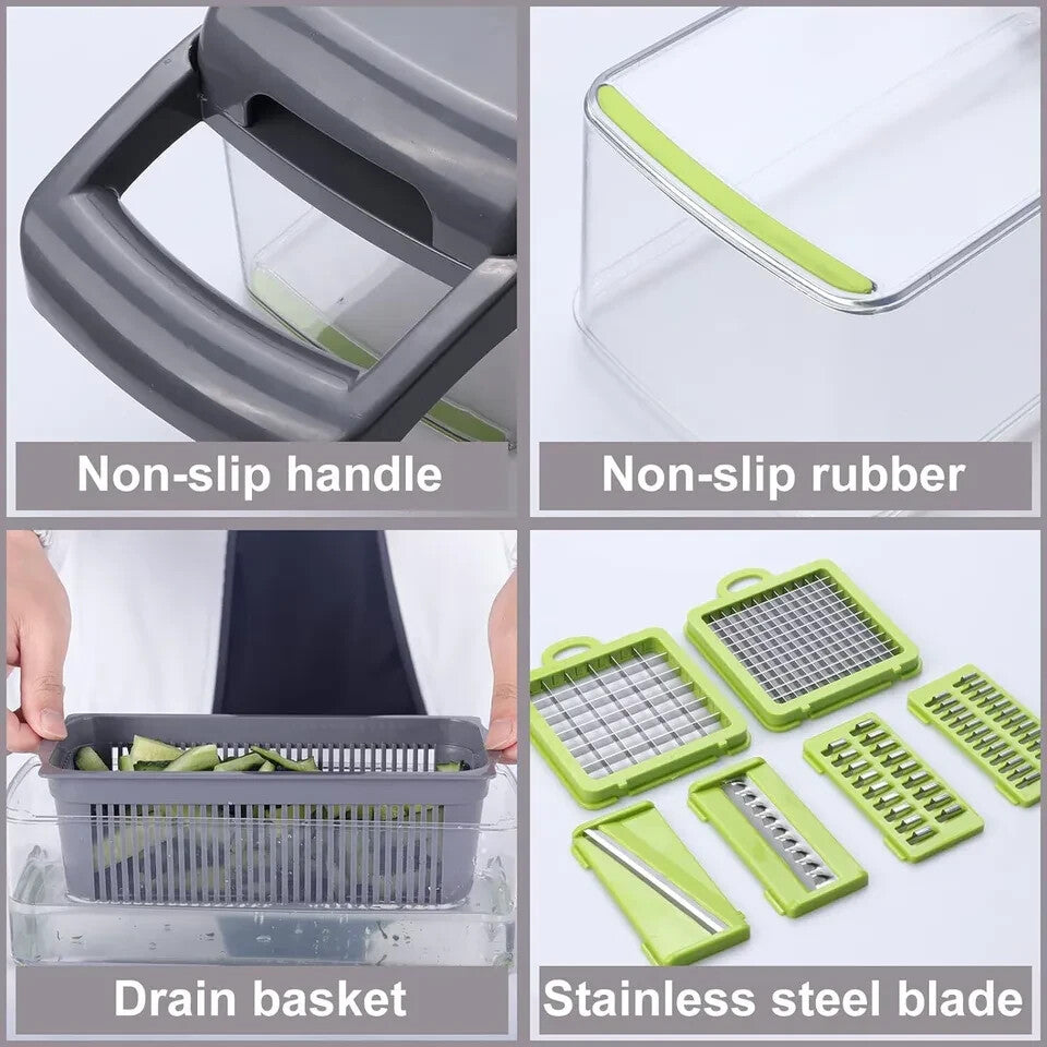TC16in1 Vegetable Chopper Kitchen Mandoline vegetable Cutter Slicer Fruit Dicer