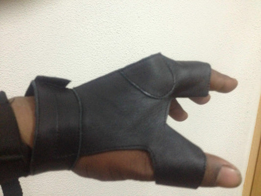 Longbow bow-hand New/ Hunting Gloves 2 Finger glove, Archery bow hunting gloves