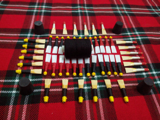 Scottish Bagpipes Practice Chanter Reeds,Hemp,Stock Drone Corks,Cane reeds