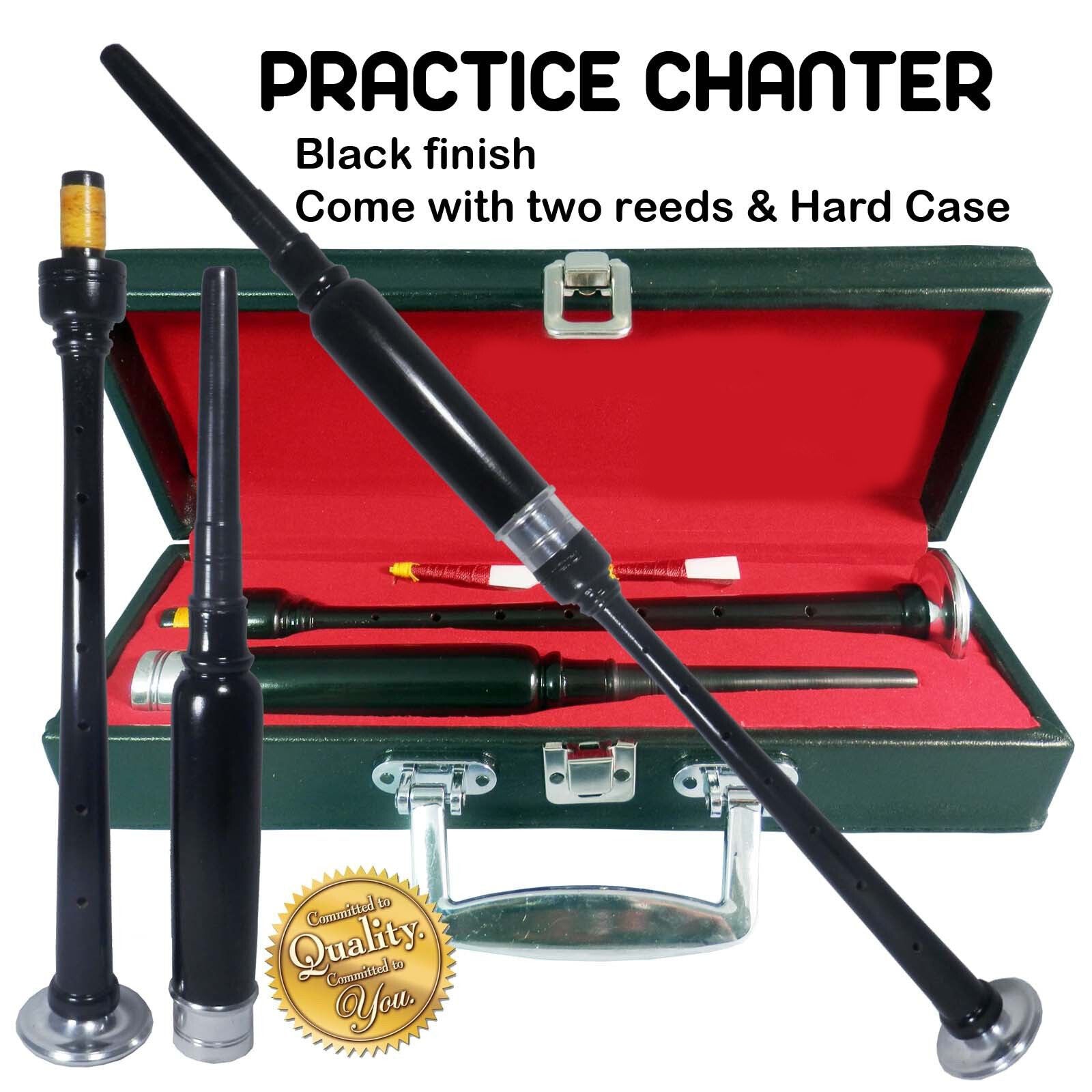 TC Scottish Highland BagPipe Practice Chanter, Carrying case & Reeds