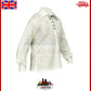 TC Men Traditional Highland Ghillie Shirt Scottish Jacobite Kilt Shirts Cream
