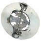 TC Thistle Brooch Brass for Kilt Fly Piper Plaid Antique/Chrome Finish 3"