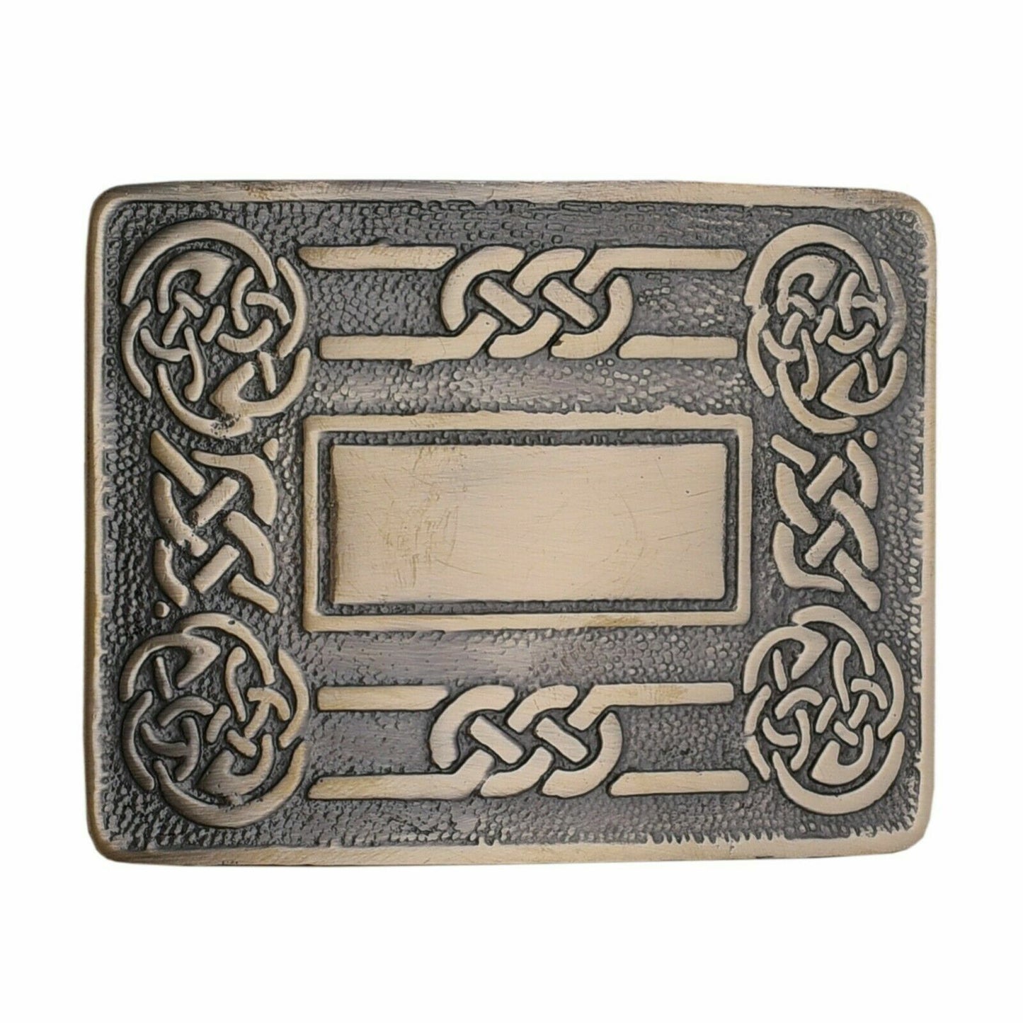 Tartancity Men's Kilt Belt Buckles - Antique Celtic Design, Scottish Style