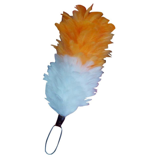 TC Feather Plume Hackle Glengarry Cap Golden & White/Balmoral plume hackle 6"