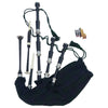 Scottish Great Highland Bagpipes Rosewood Metal Silver Mounts Free Accessories