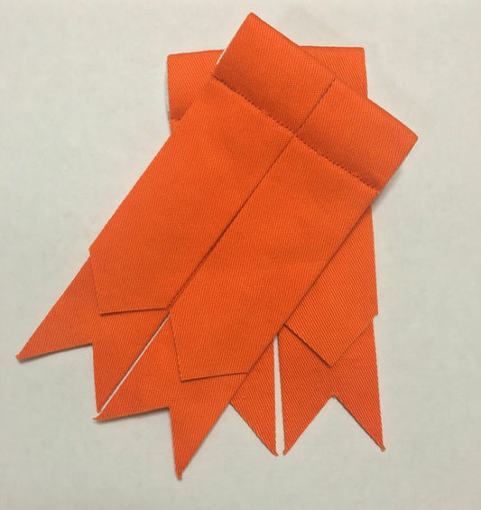 Scottish Kilt Sock Flashes Plain Orange Highland Kilt Hose Flashes kilt flashes