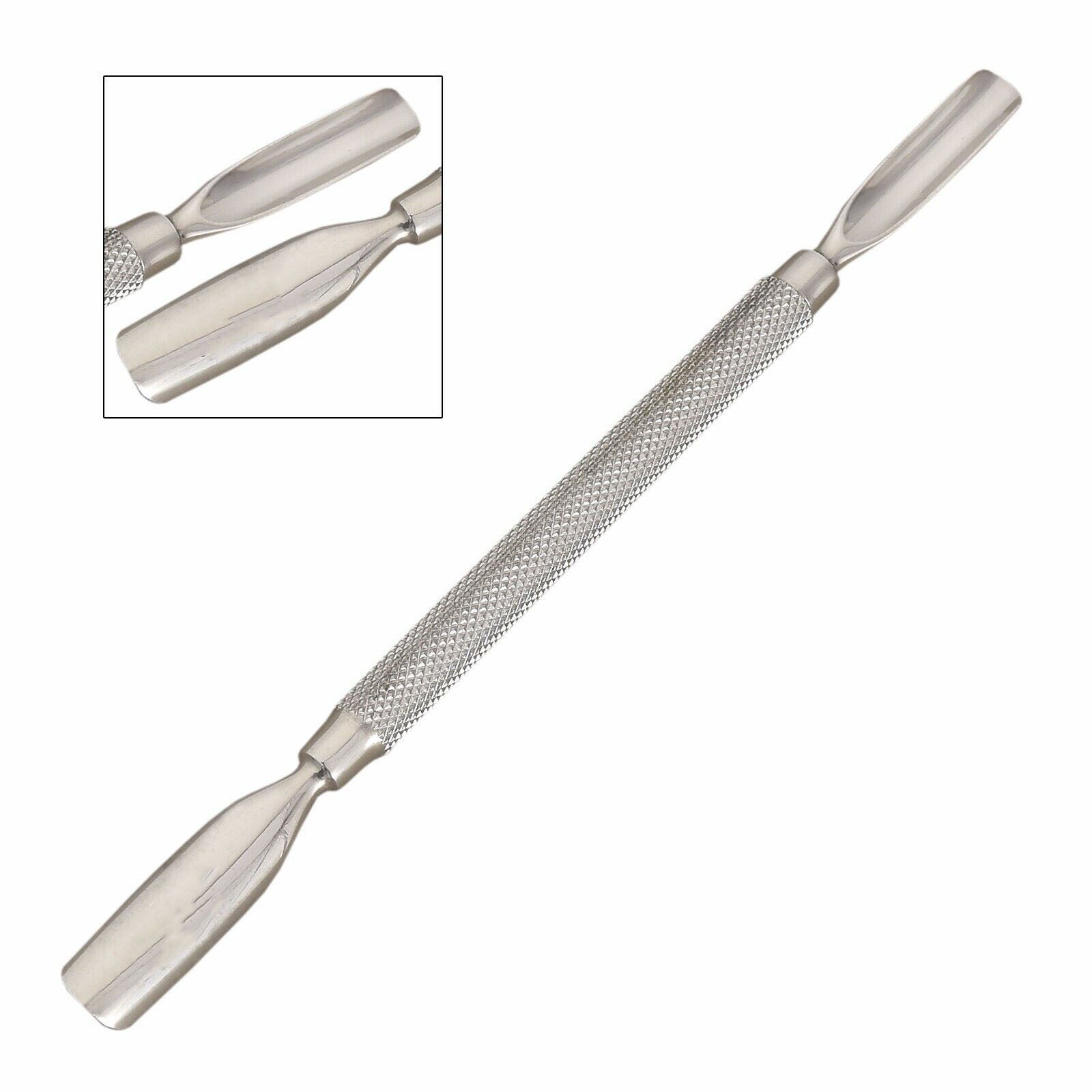 Cuticle Pusher Spoon Manicure Nail Pusher Scraper Remover Stainless Steel-Tc