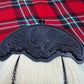 TC Men's Kilt Sporran White Horse Hair Celtic Thistle Cantle Jet Black Finish
