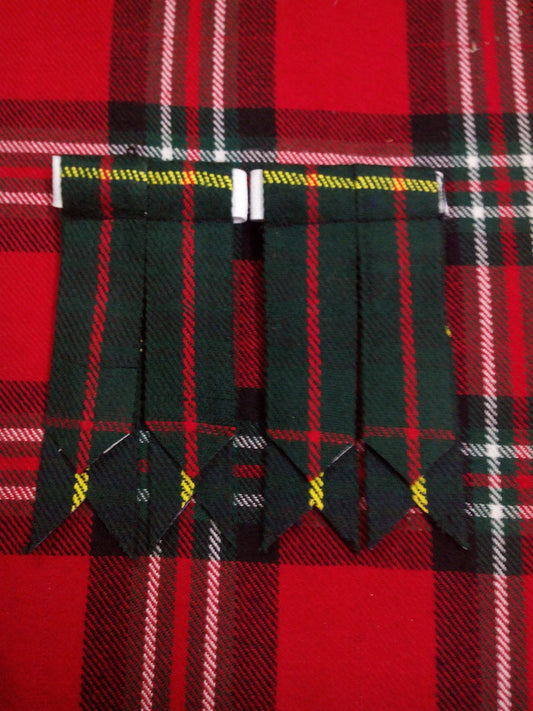 TC Mens Kilt Hose Flashes Hunting Stewart Tartan/hunting stewart Kilt Flashes